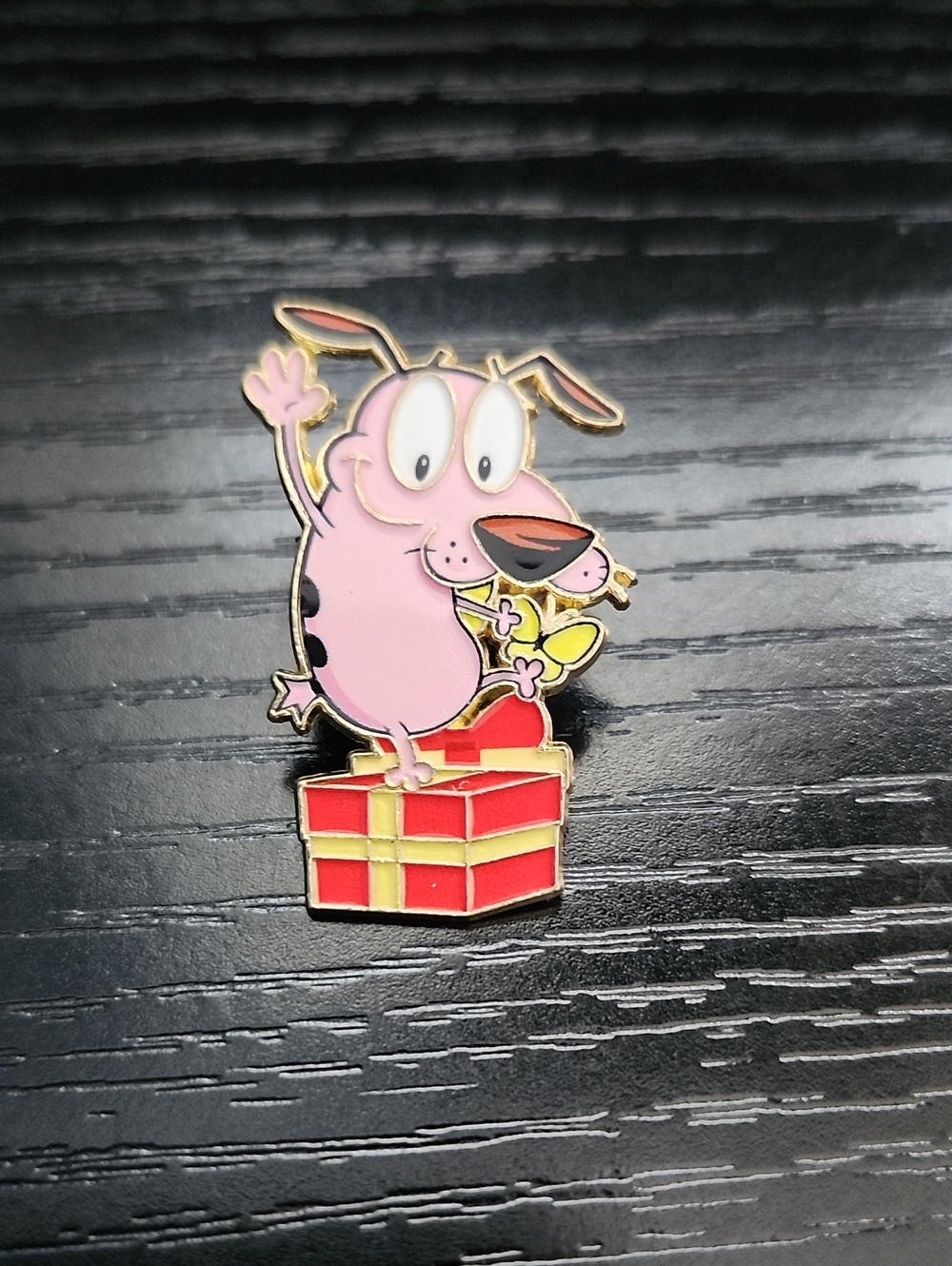 Cartoon Network's Courage the Cowardly Dog Character Enamel Pin